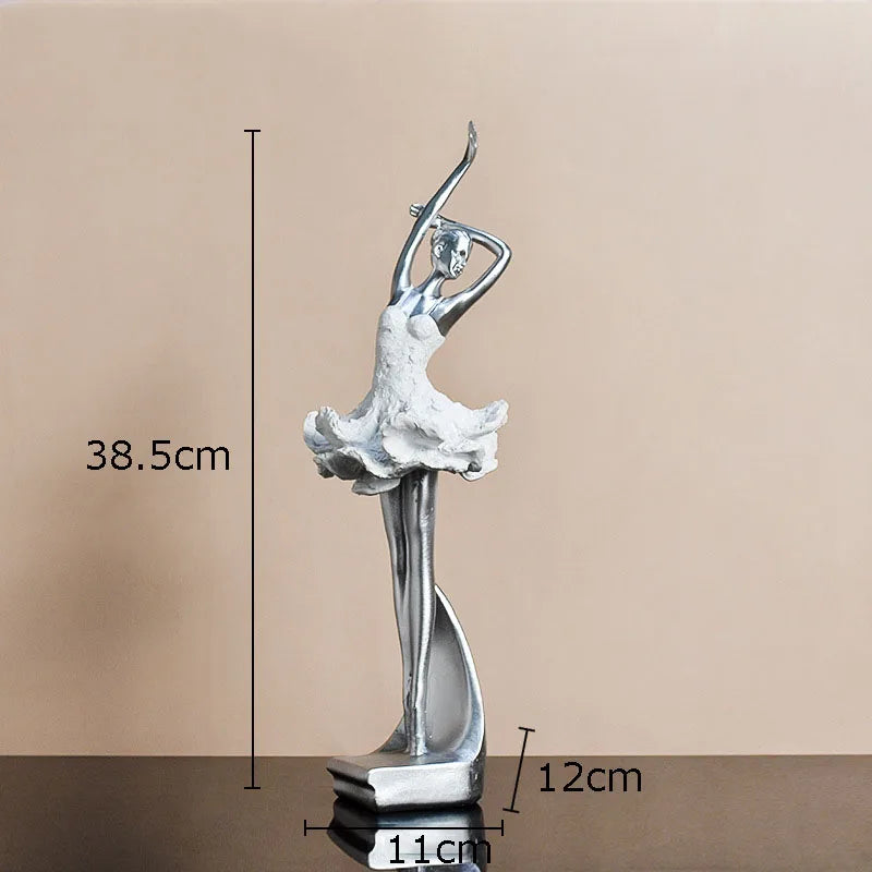 DecorBites™ Ballet Dancer Resin Sculpture Desk Decoration Figure - Room Aesthetic Décor