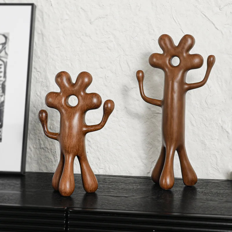 DecorBites™ Abstract Flower Man Alien Sculpture Home Decor Figurine