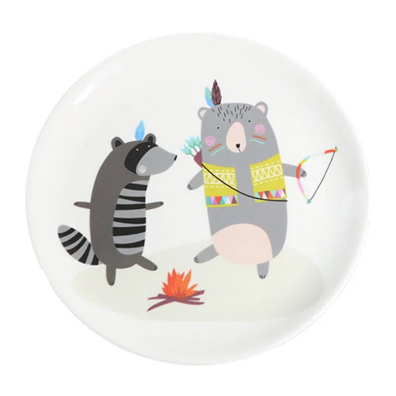 DecorBites™ Bone Snack Plate Set - Small Melamine Dish for Sweets, Cakes, and Treats