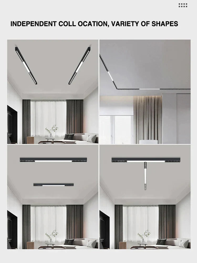 DecorBites™ LED Linear Ceiling Lamp for Living Room, Dining Room, Bedroom - Minimalist Design