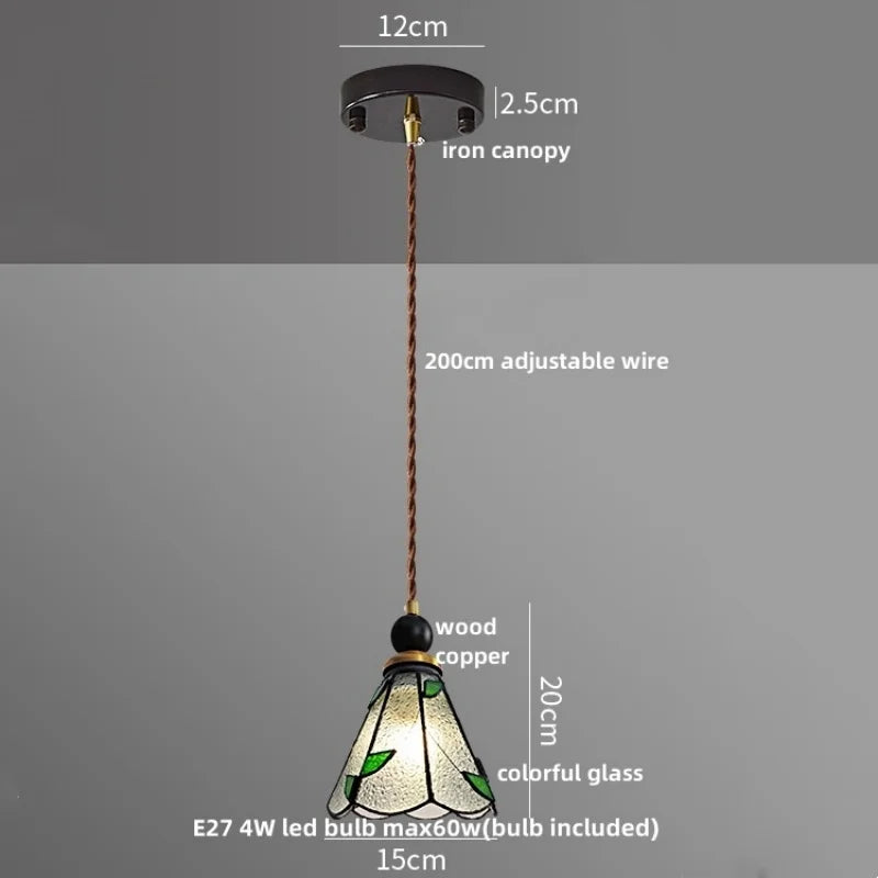 DecorBites™ Clear Glass LED Pendant Light Bar Dining Room Decor Hang Lamp Luminaire