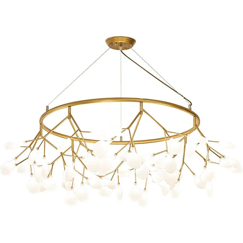 2024 DecorBites™ Nordic Firefly LED Chandelier - Ideal for Living Room, Bedroom, Dining Room