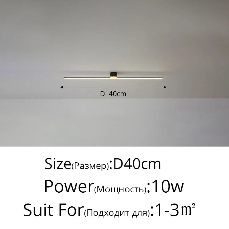DecorBites™ LED Strip Ceiling Light: Modern, Simple, Stylish Indoor Lighting for Home, Bedroom, Hallway