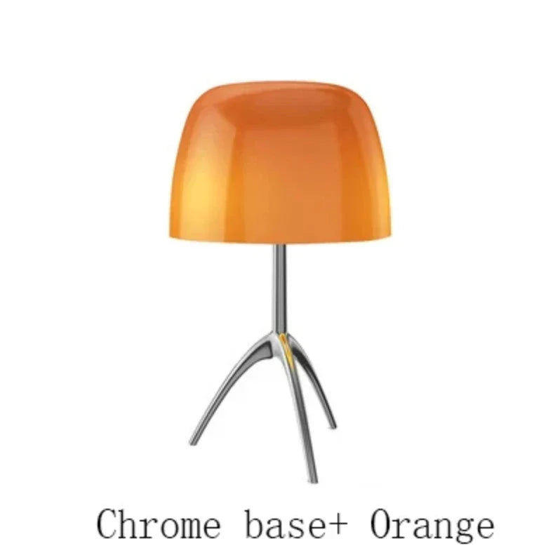 DecorBites™ Lumiere Glass Table Lamp - Modern LED Desk Light for Bedroom and Living Room