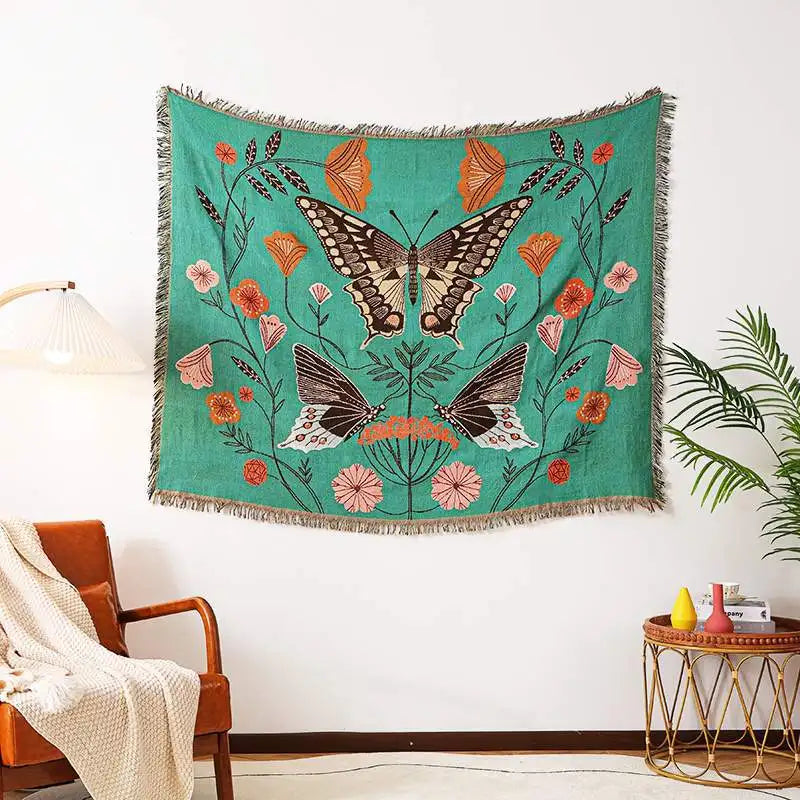 DecorBites™ Gothic Thread Blanket Throw Tapestry - Versatile Home Decor & Outdoor Essential