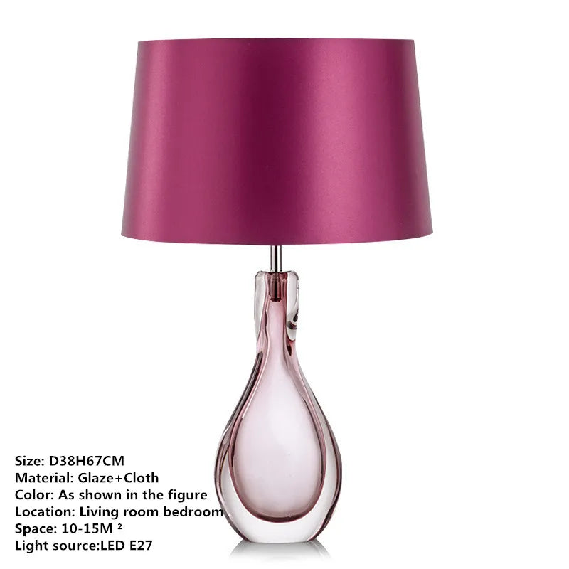 DecorBites™ Glaze Table Lamp - Nordic Modern Design for Living Room, Bedroom, Hotel