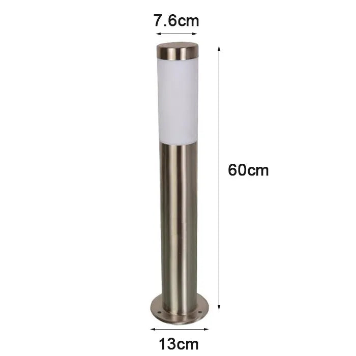 DecorBites™ Black Silver Landscape Bollard Path Light for Garden Decoration