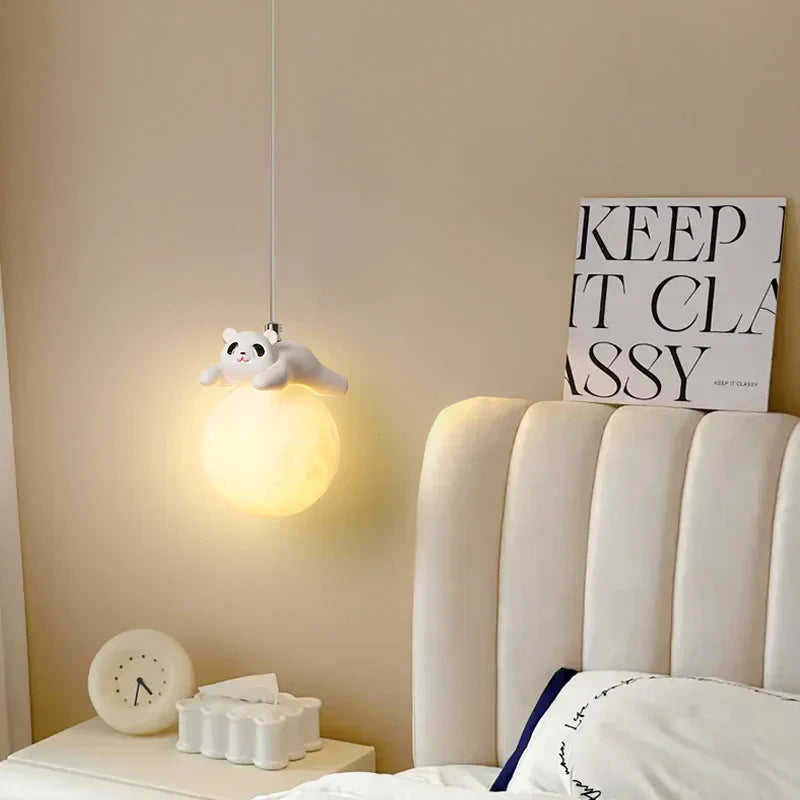 DecorBites™ Bear Bedroom Wall Lamp: Modern Chandelier for Living Room, Study & Dining Room