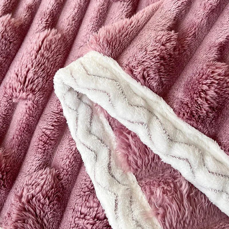 DecorBites™ Bamboo Velvet Blanket: Soft Flannel Sofa Cover & Shawlecessory