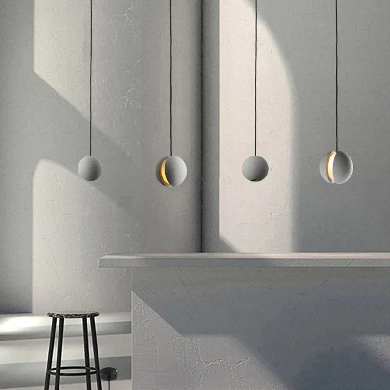 DecorBites™ Cement Chandelier: Industrial Style Pendant Lamp, Retro Modern Decor, 5W Star Fixture
