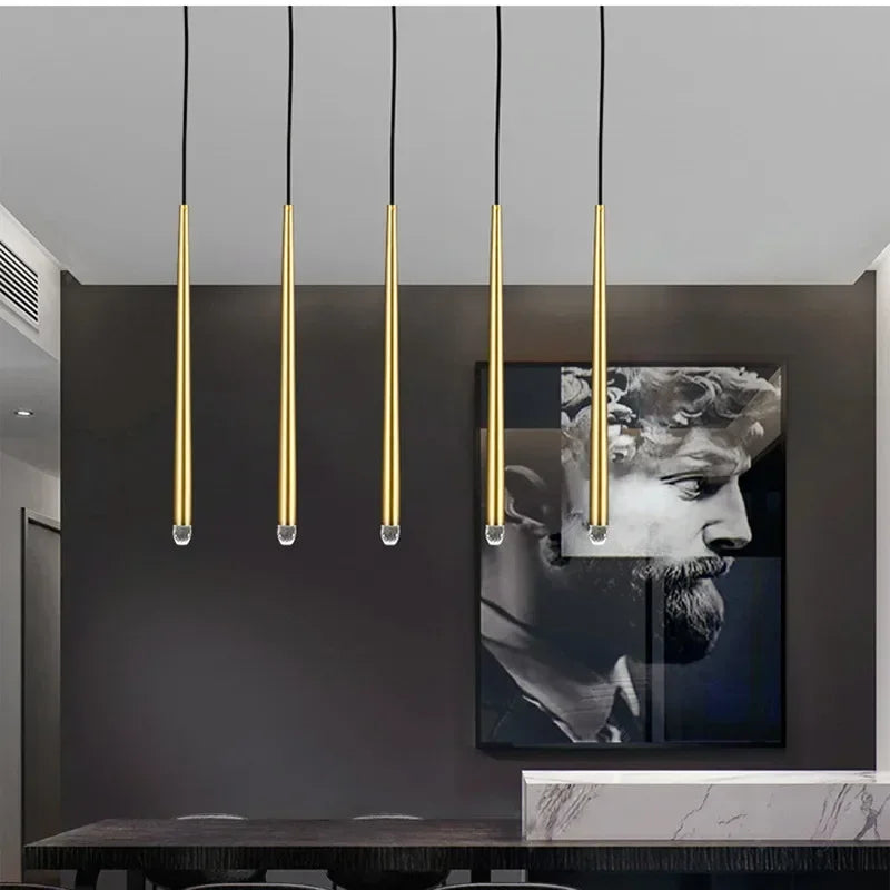 DecorBites™ Gold Led G9 Pendant Chandelier for Modern Villa Stairs & Home Decor