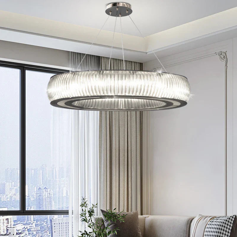 DecorBites™ Crystal LED Ceiling Pendant Chandelier for Modern Luxury Living Room Décor