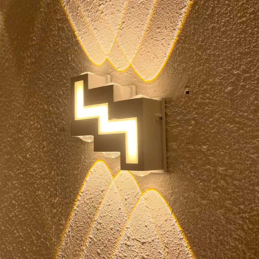 DecorBites™ IP65 LED Wall Lamp for Indoor/Outdoor Waterproof Garden Lighting