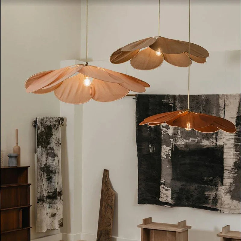 DecorBites™ Colorful Petal Fabric Art Chandelier Pendant Lights