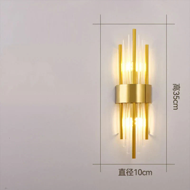 DecorBites™ Crystal Wall Lamp: Elegant Decor for Living Room, Bedroom, or Bedside Fixtures