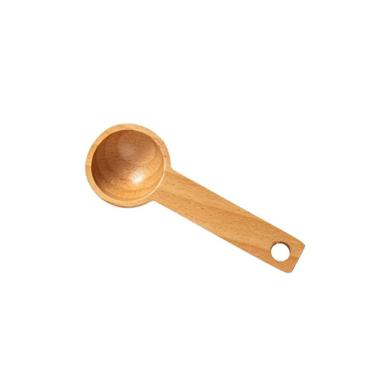 DecorBites™ Beech Wood Tablespoon Coffee Scoop for Beans, Powder, Spices