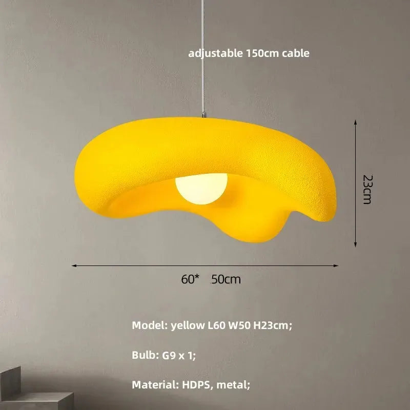 DecorBites™ Creamy Style Pendant Light | Resin Dining Room LED Island Lamp