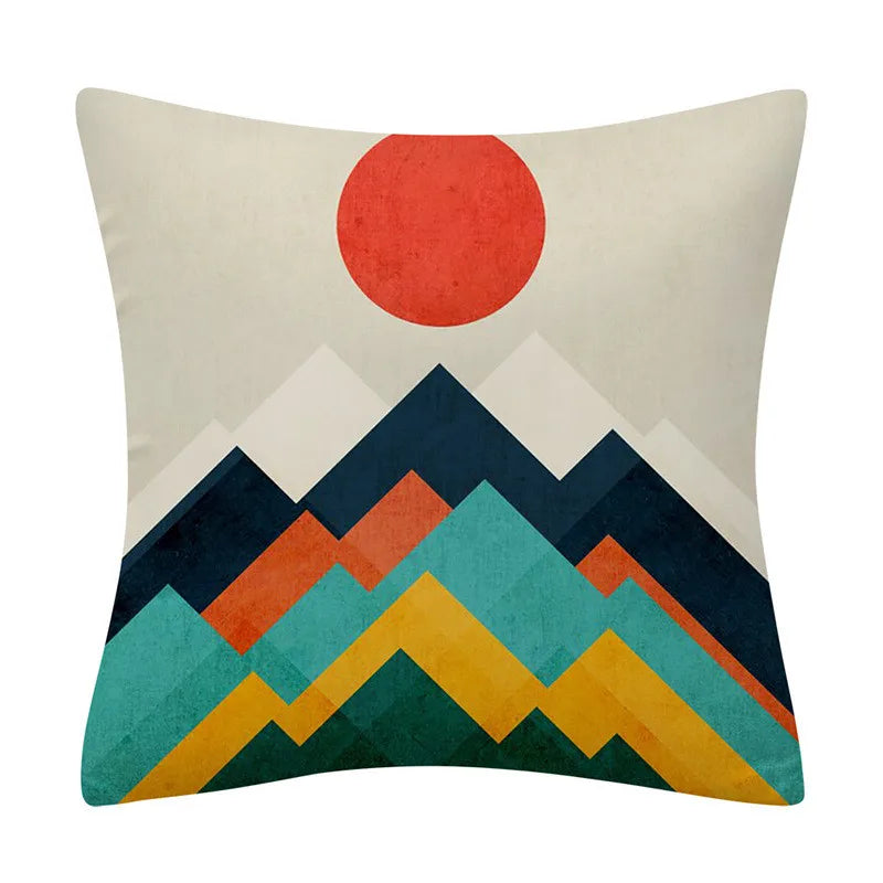 DecorBites™ Geometry Pattern Cushion Cover Polyester Cotton Sofa Pillowcase Home Decor