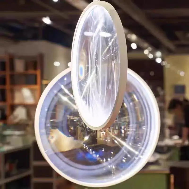 DecorBites™ LED Glass Pendant Light: Stylish Round Fixture for Hall, Living Room, Restaurant