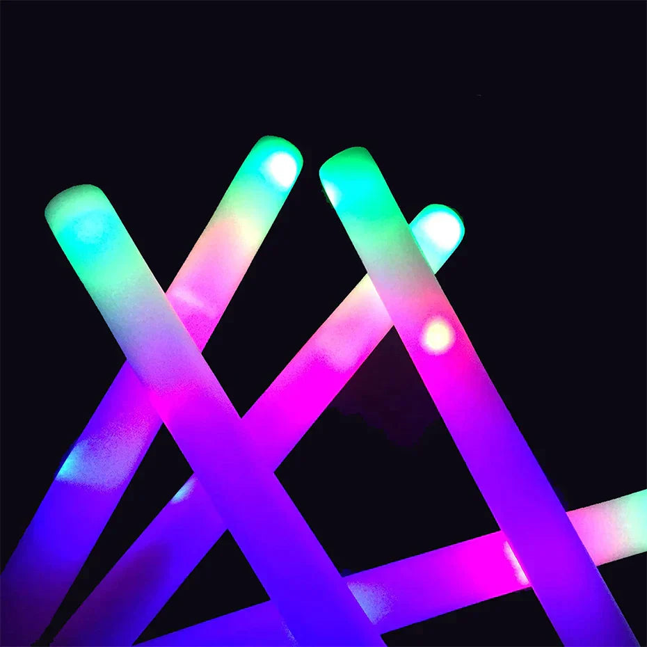 DecorBites™ LED Foam Stick Baton Party Holiday Xmas Wedding DJ Concert Event Light