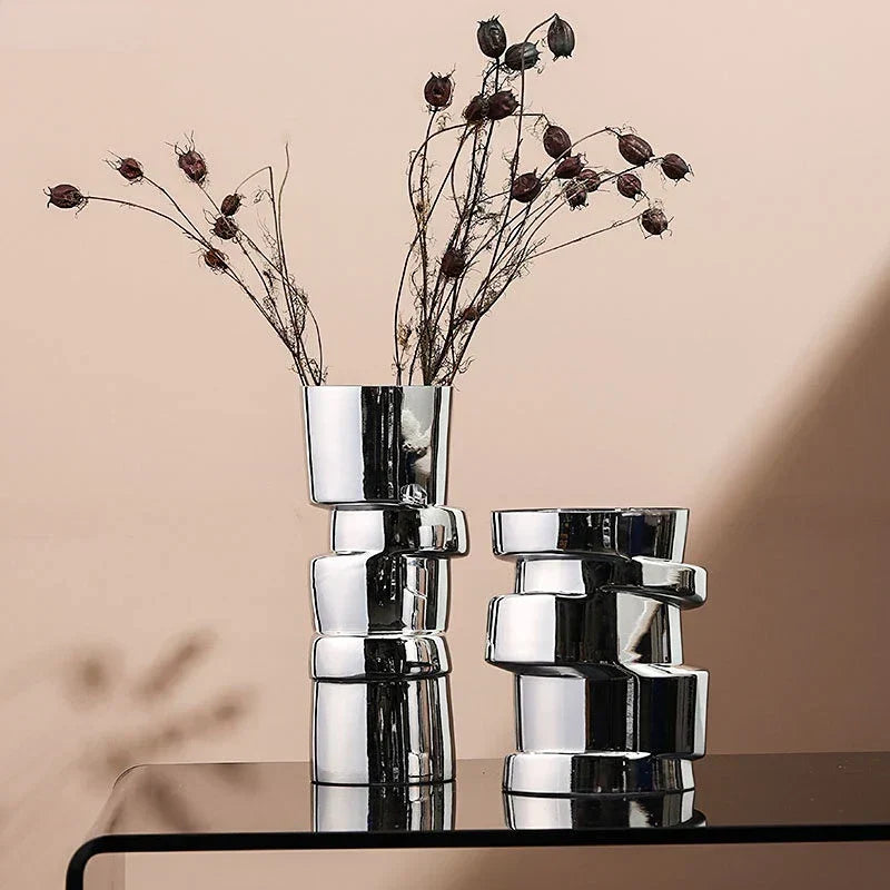 DecorBites™ Glass Vase Hydroponics Twist Shape Terrarium Decoration Accessories