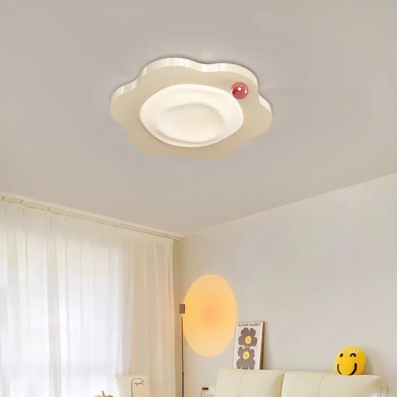 DecorBites™ Cream LED Ceiling Light for Bedroom & Living Room décor