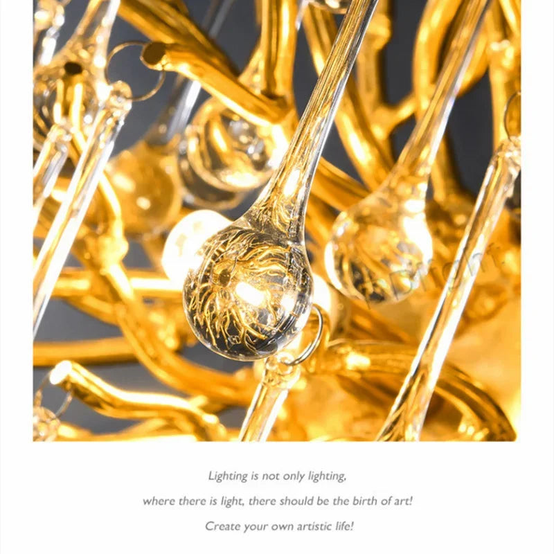 DecorBites™ Crystal Ceiling Chandelier: Modern Luxury for Living, Dining, Bedroom, Hotel, Hall, Home Decor