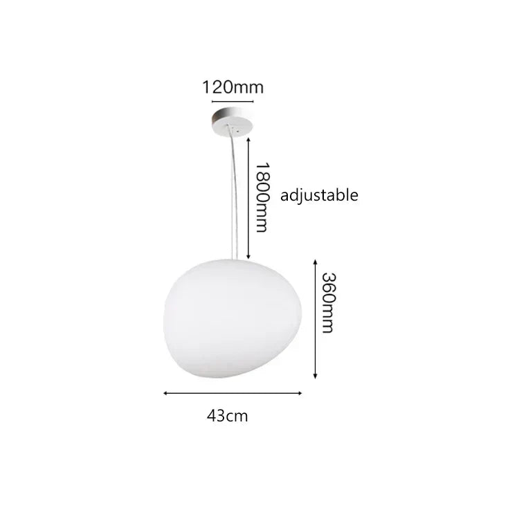 DecorBites™ Glass Ball LED Pendant Lights for Home Decor, Living/Dining Room, Bar, & Stairs