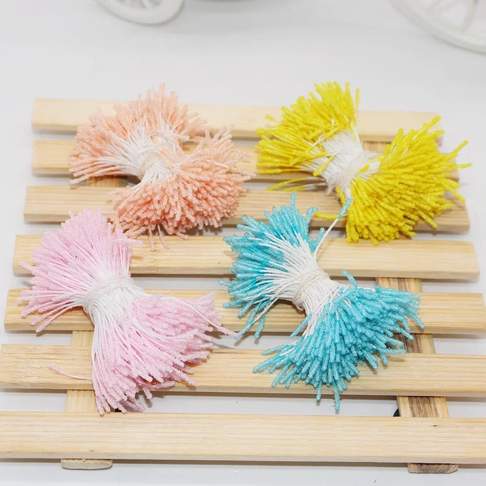 DecorBites™ 200pc Mini Flower Stamen Pistil Wedding Decoration DIY Artificial Cards Flowers