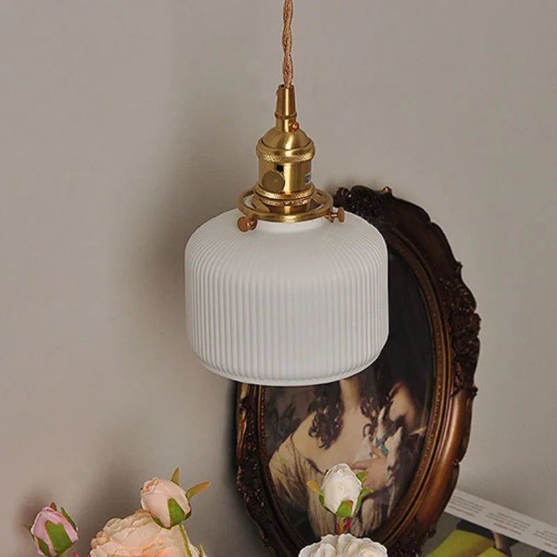 DecorBites™ Ceramic Copper Wall Light Fixture with Pull Chain Switch, E27 LED, Modern Nordic Design