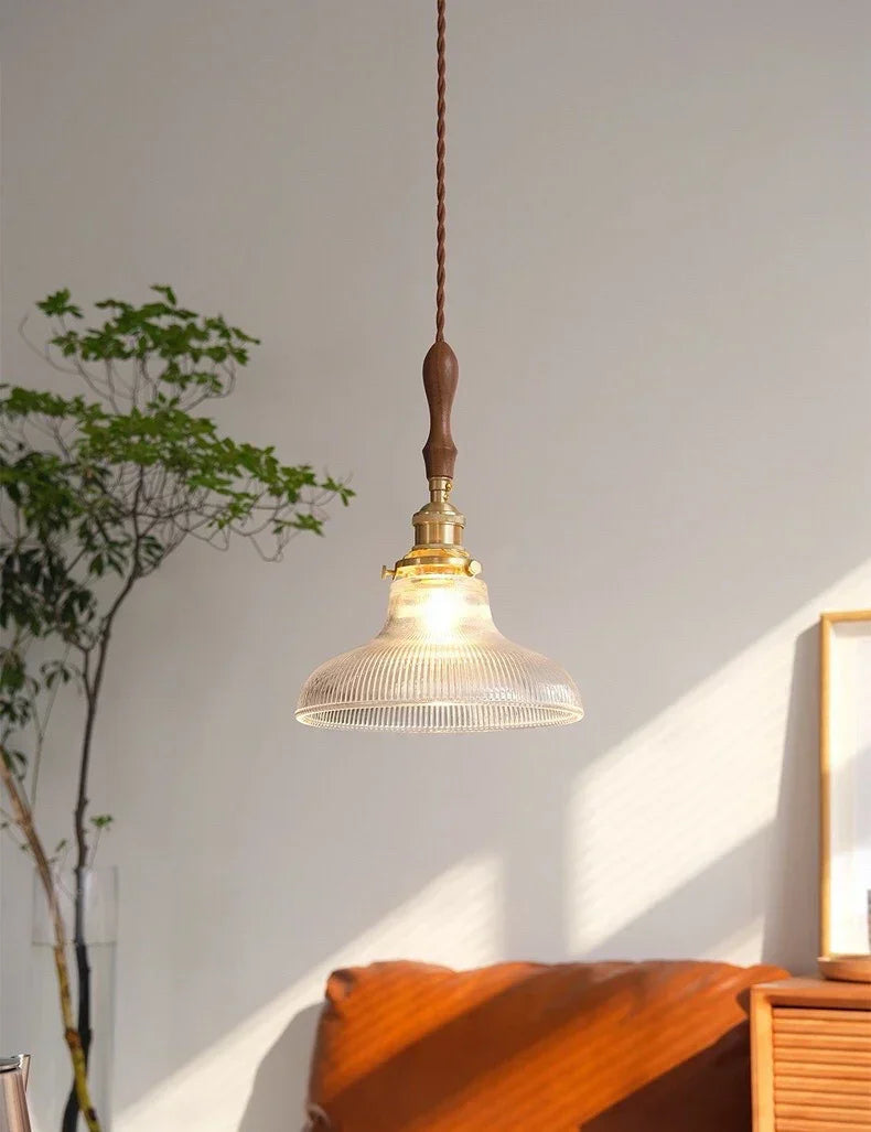 DecorBites™ Brass Glass Retro Chandelier Art Deco LED Dining Room Light