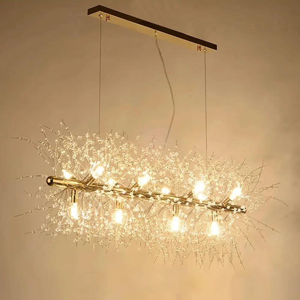 DecorBites™ Dandelion Chandelier LED Pendant Lamp for Dining Room Bedroom Shops