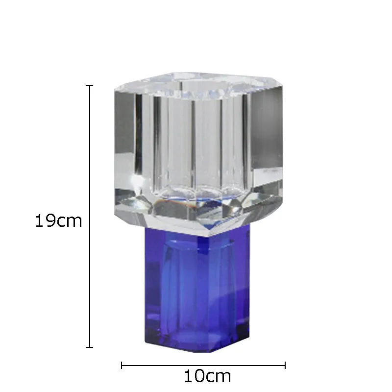 DecorBites™ Crystal Clear Glass Vase for Potted Plants and Floral Arrangements