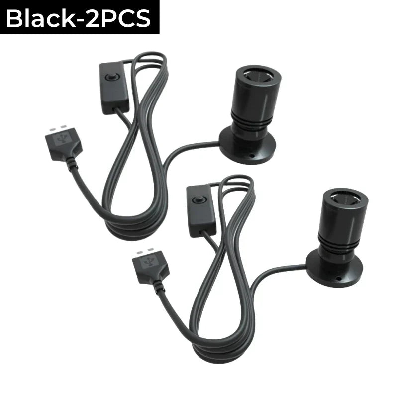 DecorBites™ LED Spotlight 1W/3W DC5V Cabinet Shelf Showcase Ceiling Lights Switch