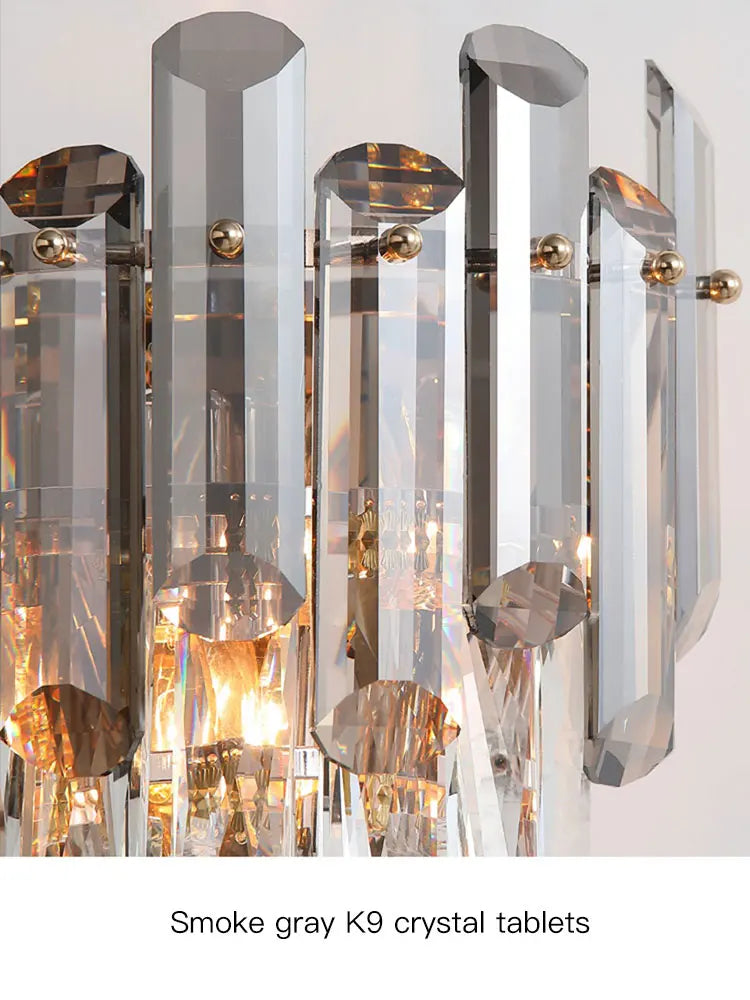 DecorBites™ Crystal Gold LED Wall Sconce - Modern Luxury Wall Lamp for Living Room Bedroom Stairs