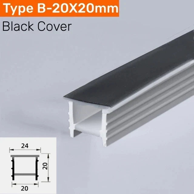 DecorBites™ Black Silicone Tube LED Neon Light for Outdoor Flexible Strip Lights