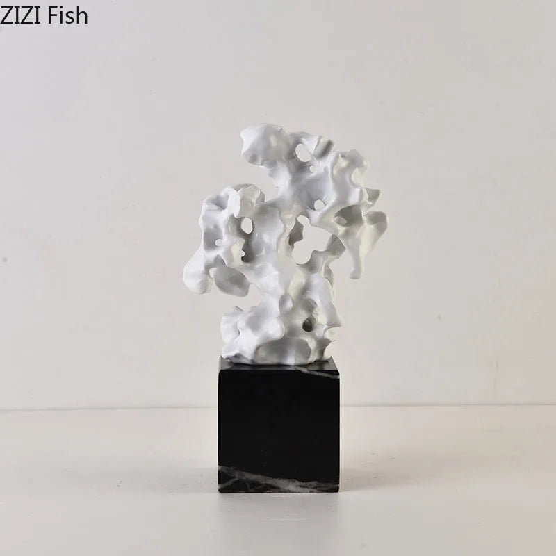 DecorBites™ Coral Creative Resin Sculpture, Modern Taihu Stone Desk Ornament for Home Decor