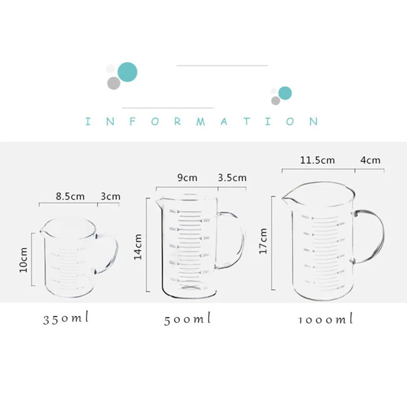 DecorBites™ Heat-Resistant Glass Beaker Mug with Thickened Scale - 2022
