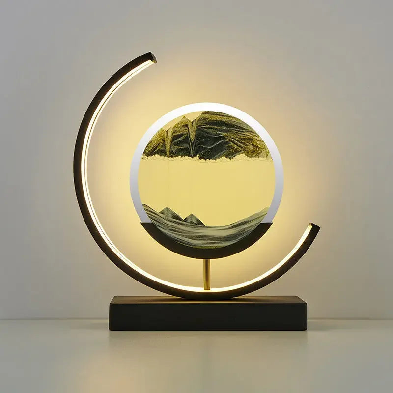DecorBites™ LED Hourglass Quicksand Desk Lamp, Unzip Decor, Night Light, Holiday Gift
