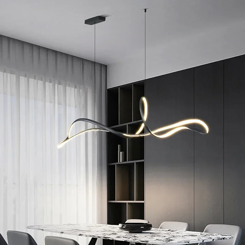 DecorBites™ Gold Dine Pendant Light for Living Room Decor & Dining Table | Noedic LED Chandelier Fixtures