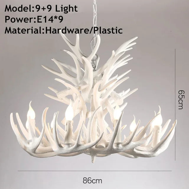DecorBites™ Antler Pendant Chandelier for Home Decor and Lighting Fixtures
