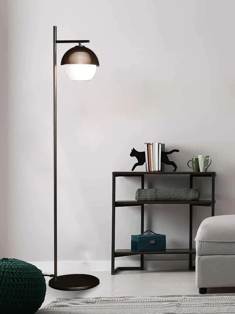 DecorBites™ Black LED Floor Lamp - Modern Stylish Nordic Design for Home and Living Room
