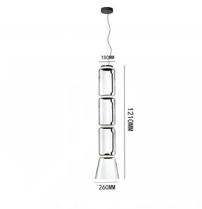 DecorBites™ Glass LED Pendant Light - Stylish and Modern Illumination for Various Spaces
