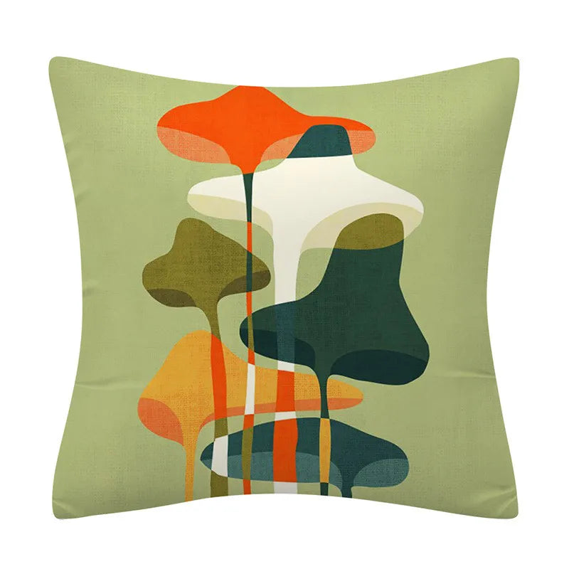 DecorBites™ Geometry Pattern Cushion Cover Polyester Cotton Sofa Pillowcase Home Decor