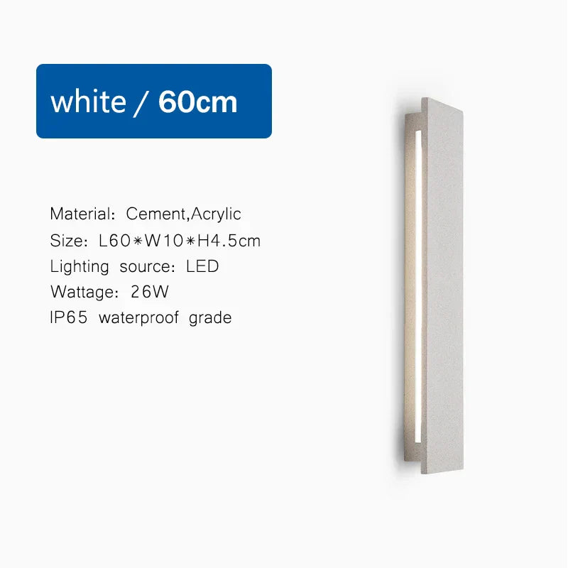DecorBites™ LED Limestone Sconce Garden Porch Lamp for Country Villa Balcony Entrance