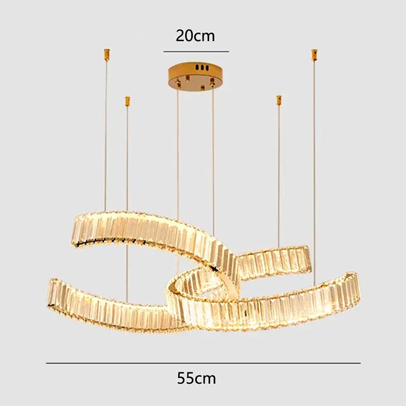 DecorBites™ Crystal Chandelier for Modern Home Decoration and Interior Lighting