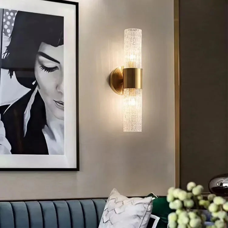 DecorBites™ Crystal LED Wall Lamp for Bedroom Living Room Indoor Lighting
