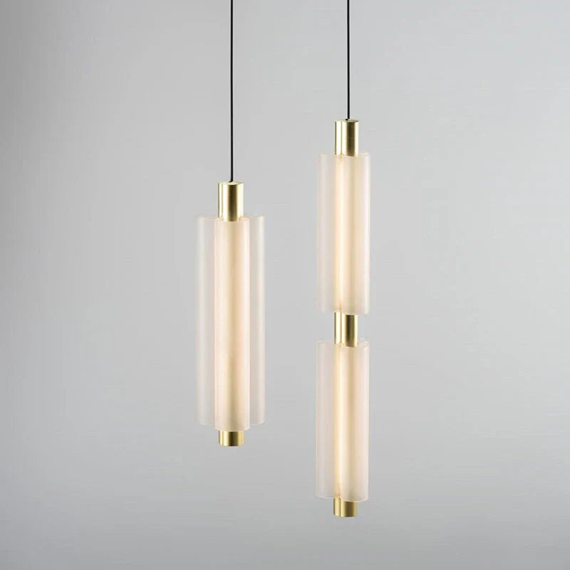 DecorBites™ Acrylic Minimalist Pendant Lights | Contemporary LED Bedside Lamp for Restaurant and Industrial Decor
