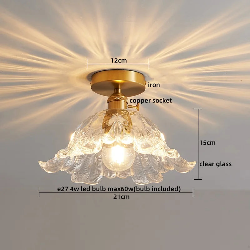 DecorBites™ LED Glass Ceiling Lamp for Interior Decor