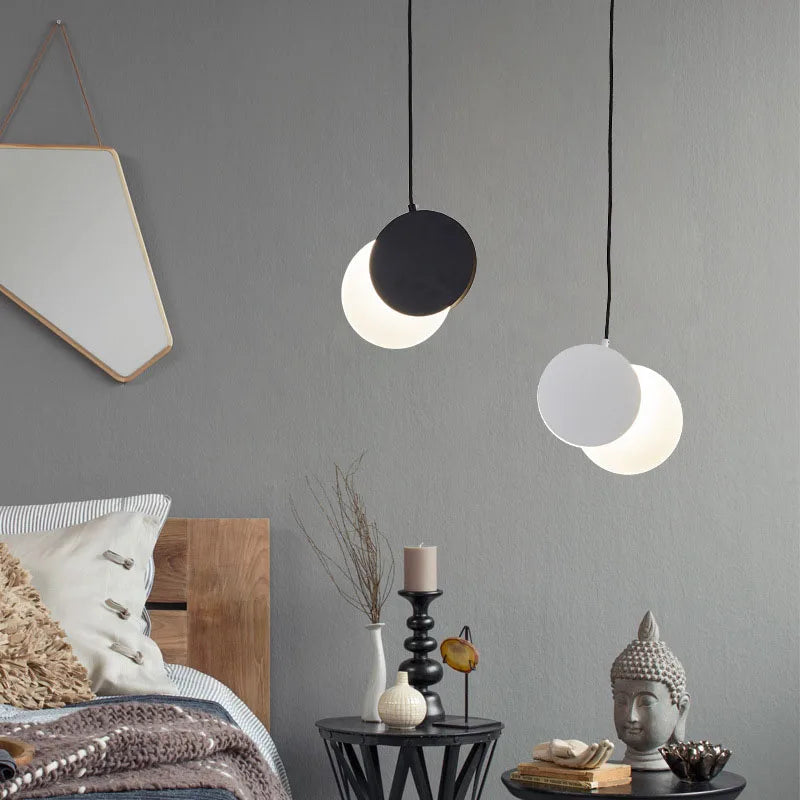DecorBites™ Crescent Moon LED Pendant Chandelier for Modern Minimalist Decor